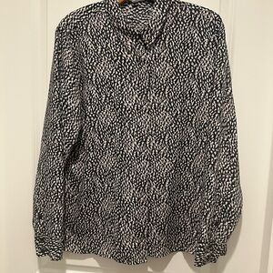 Express Monochrome Patterned Blouse